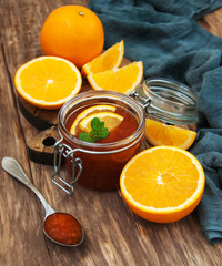 Delicious orange jam