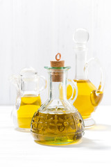 assortment of olive oil, vertical