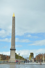 Obraz premium obelisk in Place De La Concorde, paris ,France