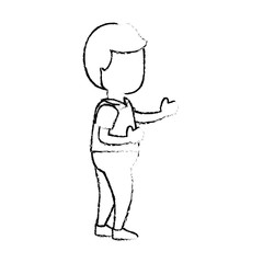 Man cute cartoon icon vector illustration graphic design