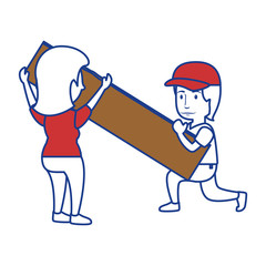 Worker man cartoon icon vector illustration graphic design