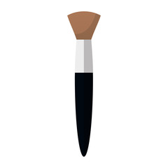 makeup brush, icon over white background. colorful design. vector illustration