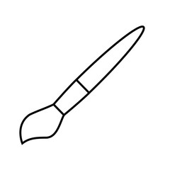 paint brush icon over white background. vector illustration