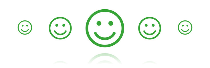 Fototapeta premium Banner - Smiley glücklich