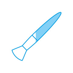 Obraz premium makeup brush icon over white background. vector illustration