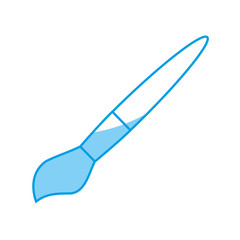 paint brush icon over white background. vector illustration
