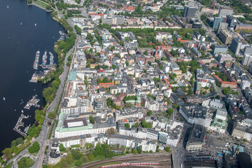 Hamburg Panorama fome above