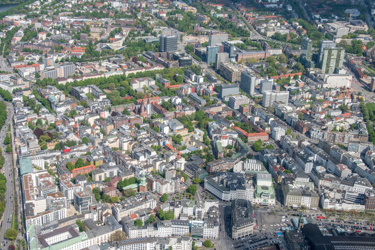 Hamburg Panorama fome above