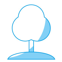 tree icon over white background. vector illustration