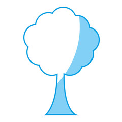 tree icon over white background. vector illustration