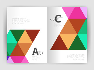 Print triangle modern print template