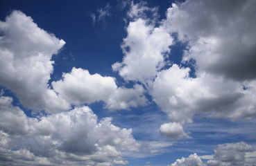 Blue sky with clouds