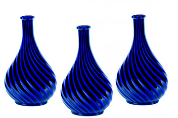 Three emerald Bottle of Whiskey