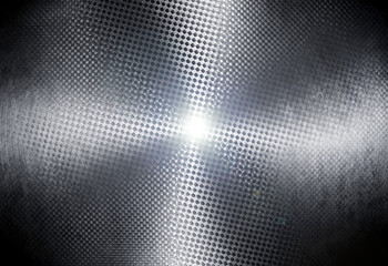 metal plate with light background