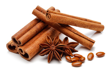 Cinnamon sticks and star anise