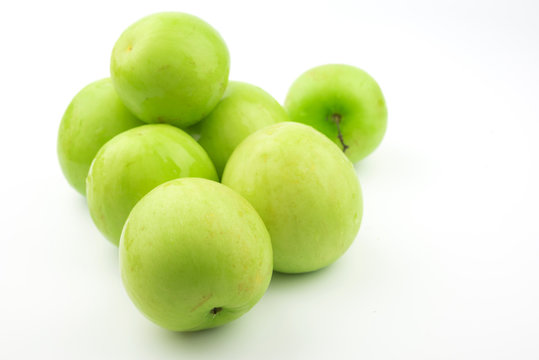 Jujube Fruit Isolated On White Background