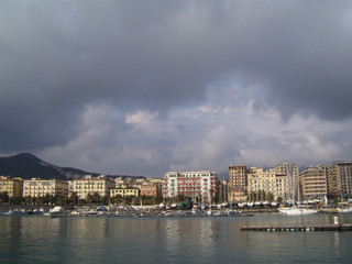 Naklejka premium PANORAMA,SALERNO,SUD ITALIA