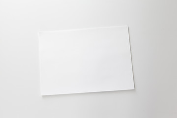 Empty sheet of paper template
