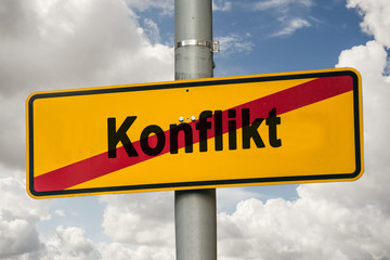 Schild 244 - Konflikt