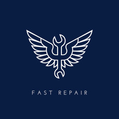 Fototapeta premium Winged spanner