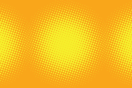 Yellow Pop Art Background