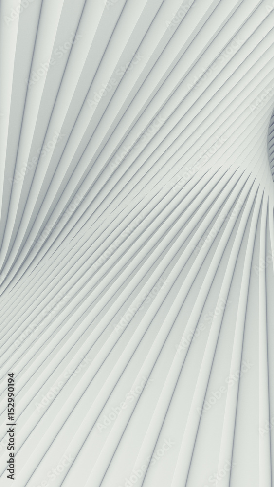 Poster Wave band abstract background surface 3d rendering