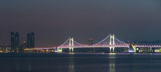 Gwangandaegyo Bridge at Night