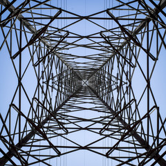 Transmission tower abstract shape