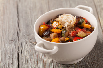 Ratatouille, classic French stew of summer vegetables