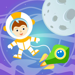 Astronaut in outer space.