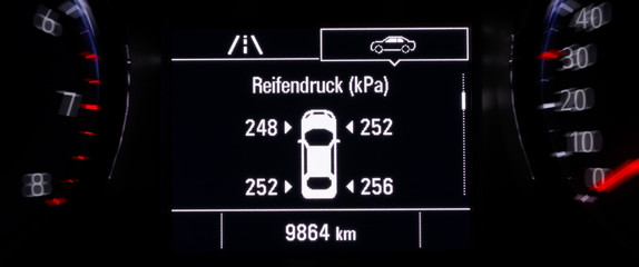 Anzeige Reifendruck-Kontrolle, RDKS