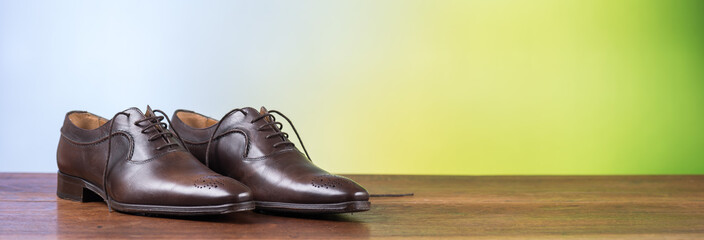 Luxury brown shoes