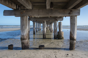 Under a pier