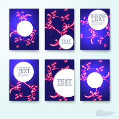 Set straight lines abstract vector background