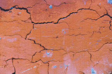 closeup texture cracked wall