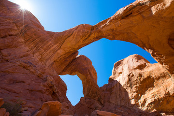 Double Arch in Arches National Park, Utah.