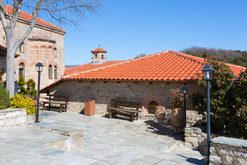 Interior  Monastery of the Great Meteoron at the complex of Meteora monasteries in Greece