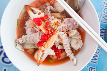 Popular Thai noodle food,