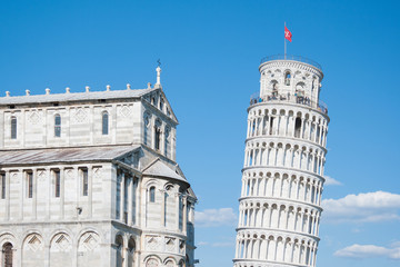 Fototapeta na wymiar Leaning Tower of Pisa. Pisa (Italy)