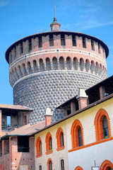 Bastion and bulwark of the Sforza Castle, Milan