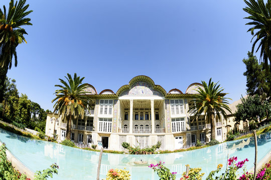 Eram Garden in Shiraz, Iran. Garden has led to its designation as a UNESCO World Heritage Site. 