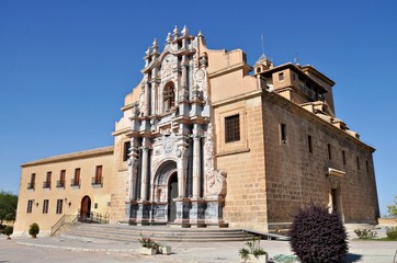 Fototapeta na wymiar Vista del Santuario de la Vera Cruz de Caravaca