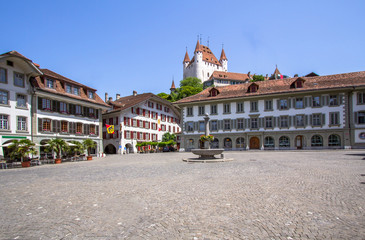 View in the old town of Thun, Switzerland