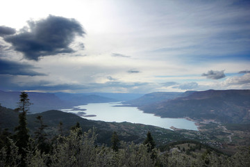 Beautiful nature and dam image 