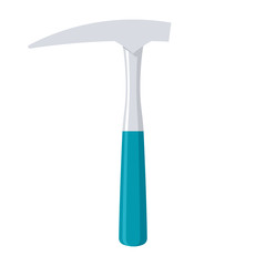 Geology rock hammer, vector illustration in flat style