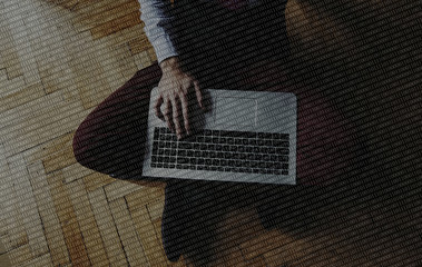 Programmer coding concept