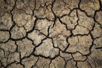dry cracked surface of the earth