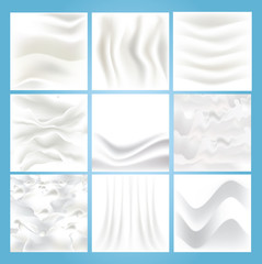 9 milk background texture on bluebackground, for infographic web printing