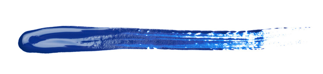 Line stroke of paint isolated