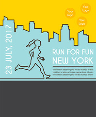 number one winner at a finish line. poster design template